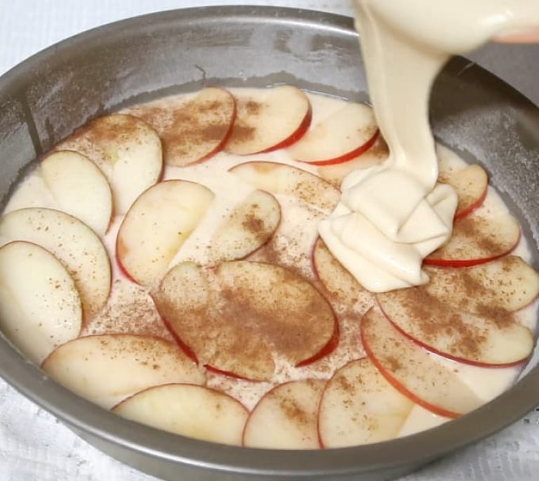 receita de bolo de maçã com canela