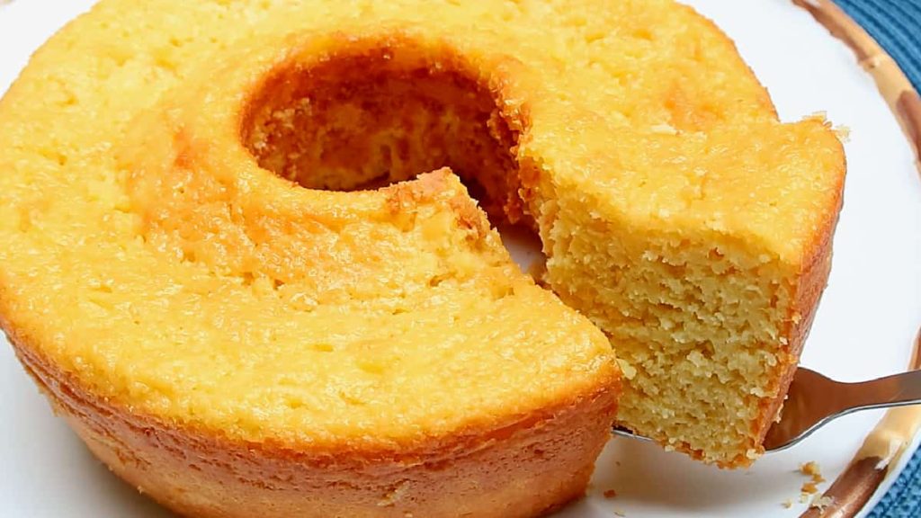 bolo de milho de espiga com queijo
