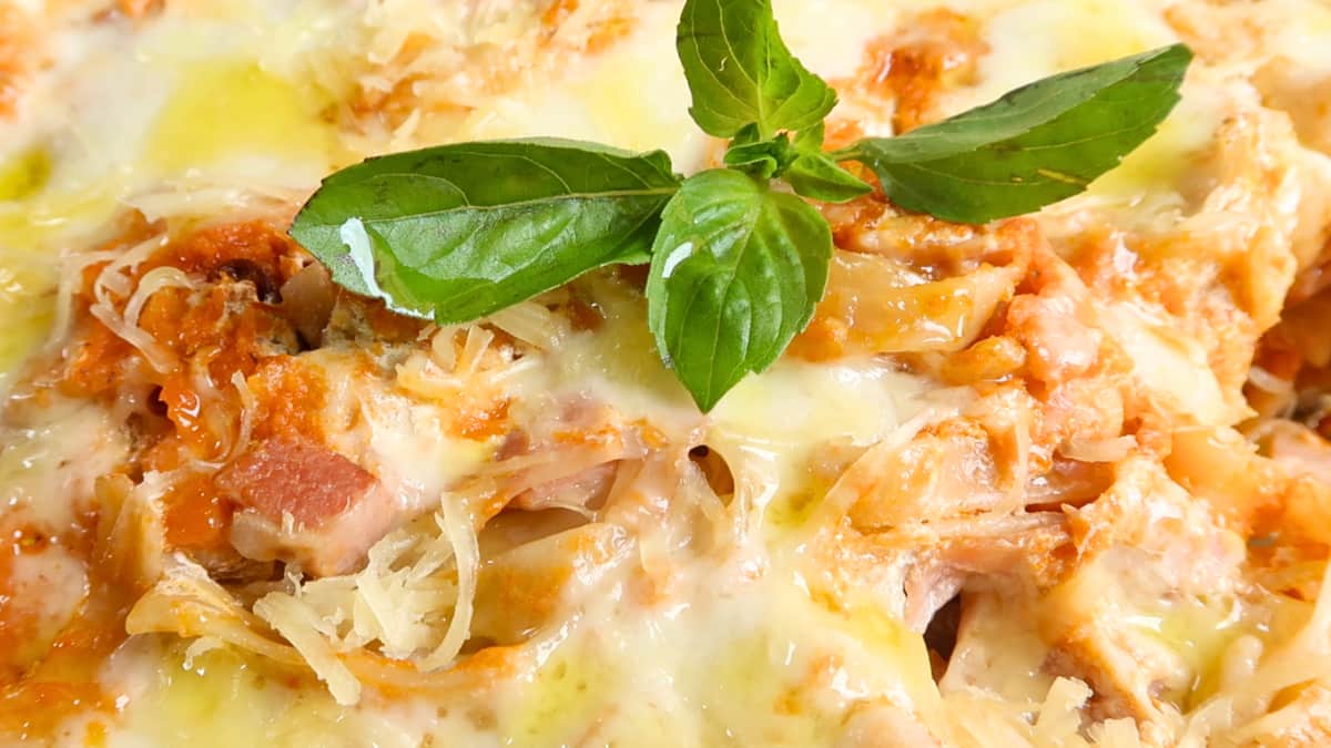 Macarrão Ninho Recheado de Forno