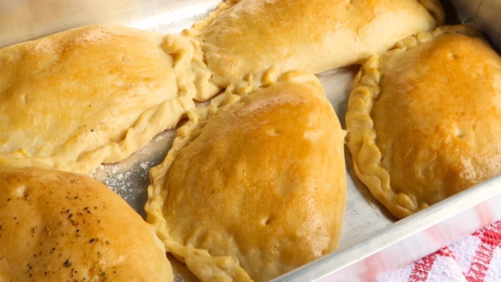 pastel assado de frango
