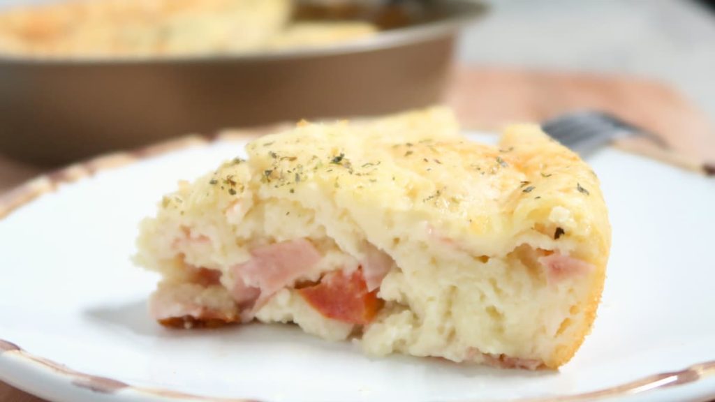 torta de presunto e queijo