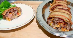 rocambole de carne moída